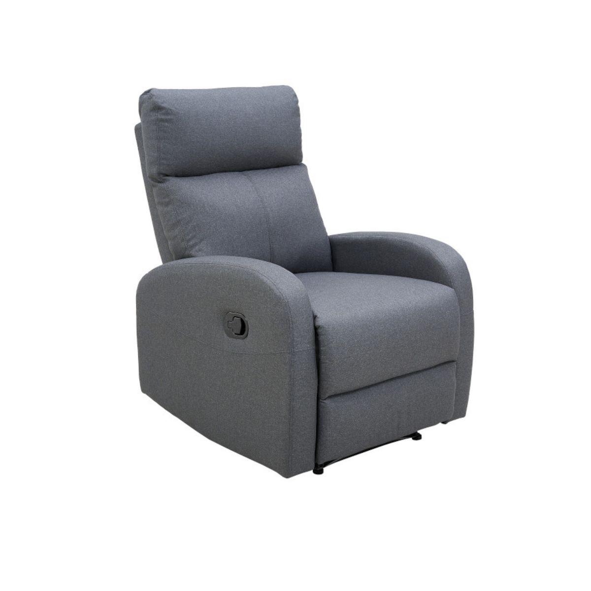 FOTEL RELAKSACYJNY HOLLYWOOD SZARY / 40790  / INVICTA INTERIOR