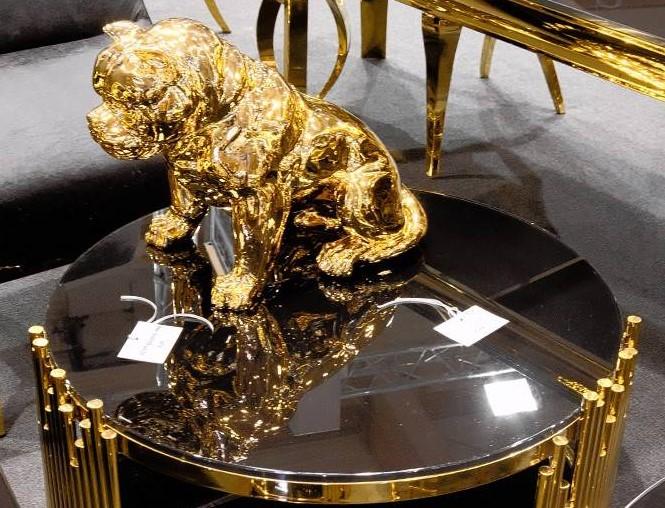 Figura buldog francuski złoty