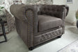 Fotel Chesterfield szary / 40519  / INVICTA INTERIOR