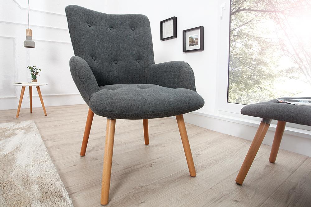 Fotel  Scandinavia szary  / 37886  / INVICTA INTERIOR