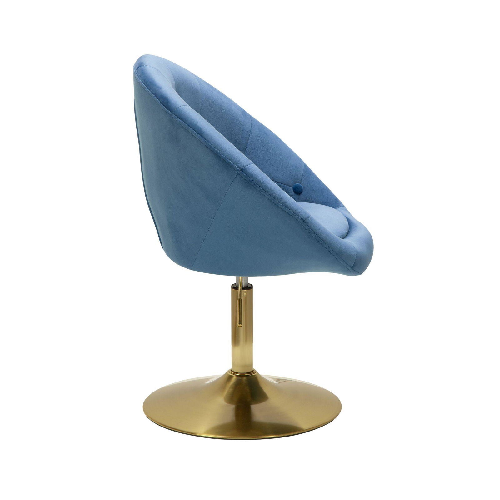 Fotel wypoczynkowy obrotowy Club Chair Velvet niebieski Wohnling / WL6.301