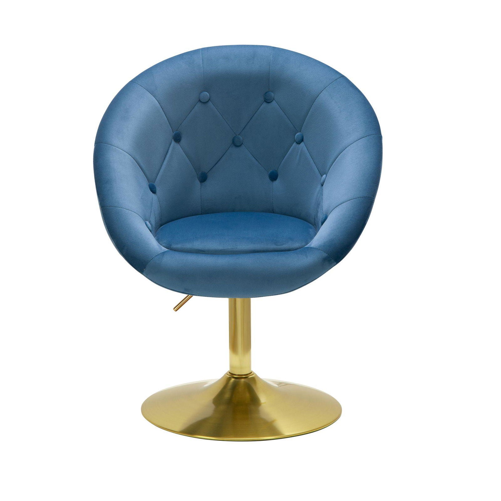 Fotel wypoczynkowy obrotowy Club Chair Velvet niebieski Wohnling / WL6.301