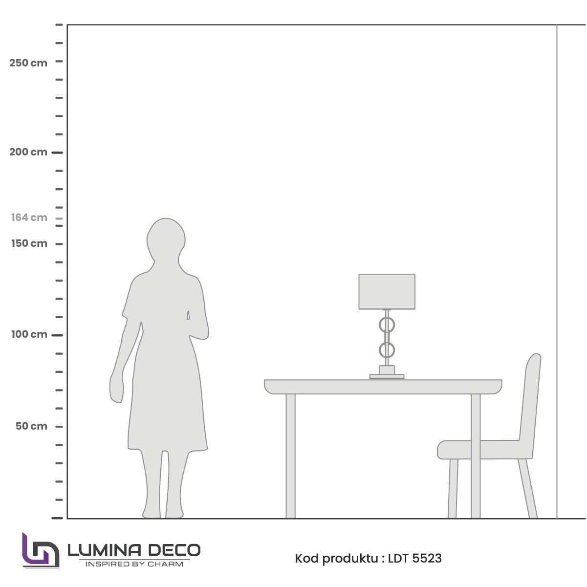 GLAMOUR LAMPA NOCNA BIAŁO-MOSIĘŻNA AZZARIA