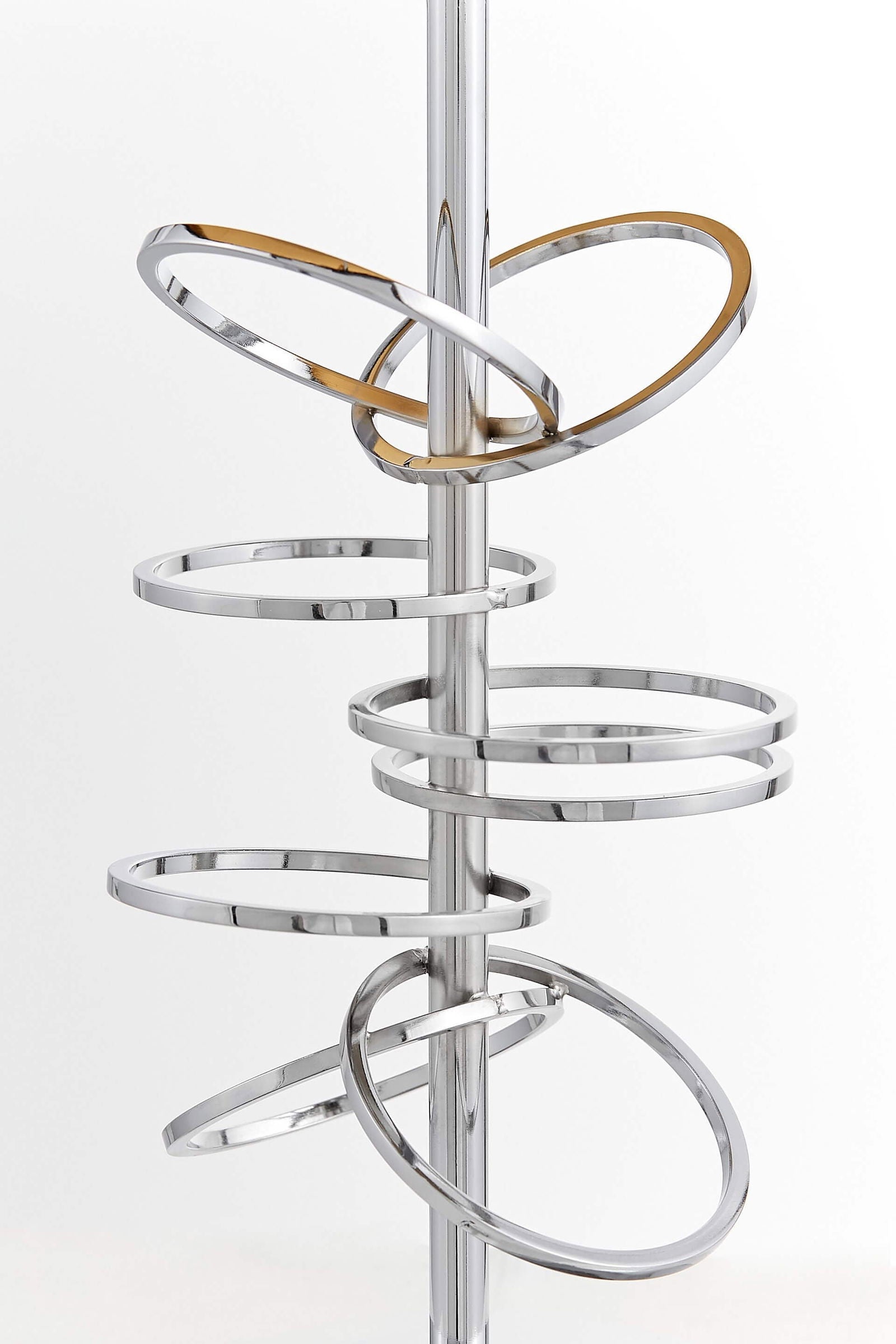 GLAMOUR LAMPA NOCNA CZARNO-CHROMOWANA MILARI
