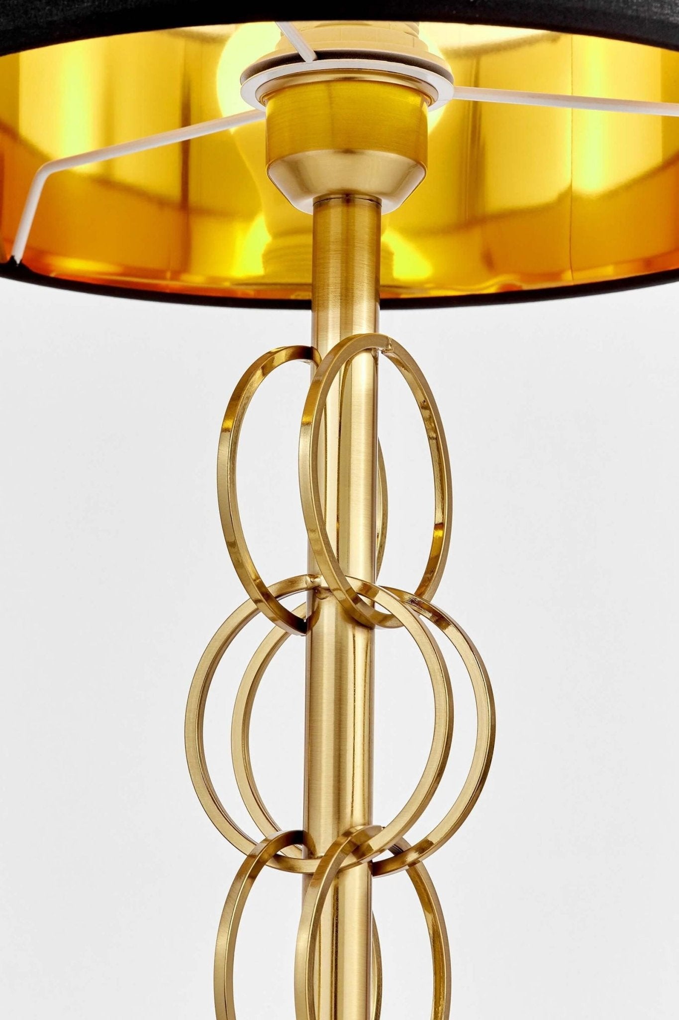 GLAMOUR LAMPA NOCNA CZARNO - MOSIĘŻNA AZZARIA