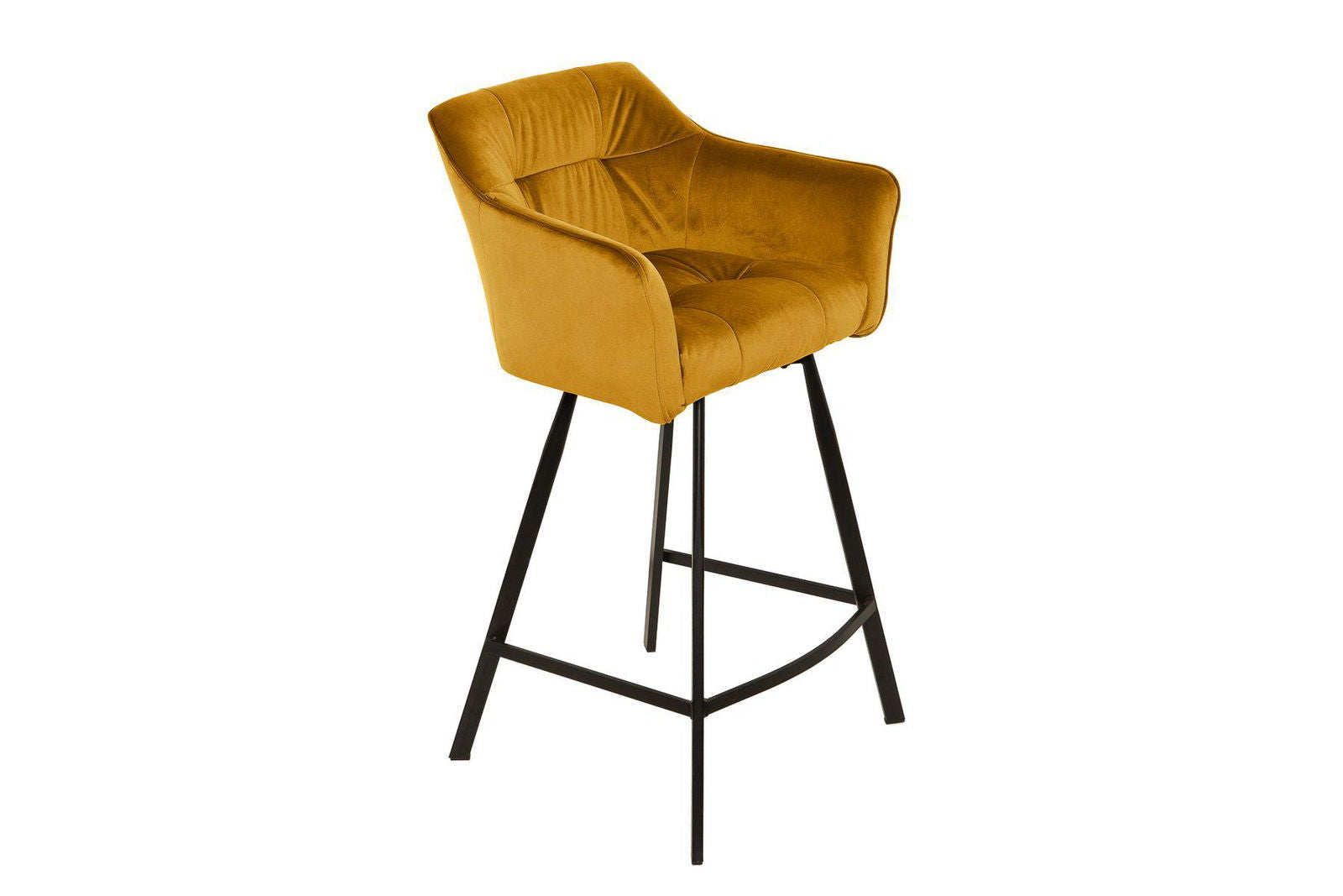 HOKER BAROWY LOFT ŻÓŁTY AKSAMIT / 40308  / INVICTA INTERIOR