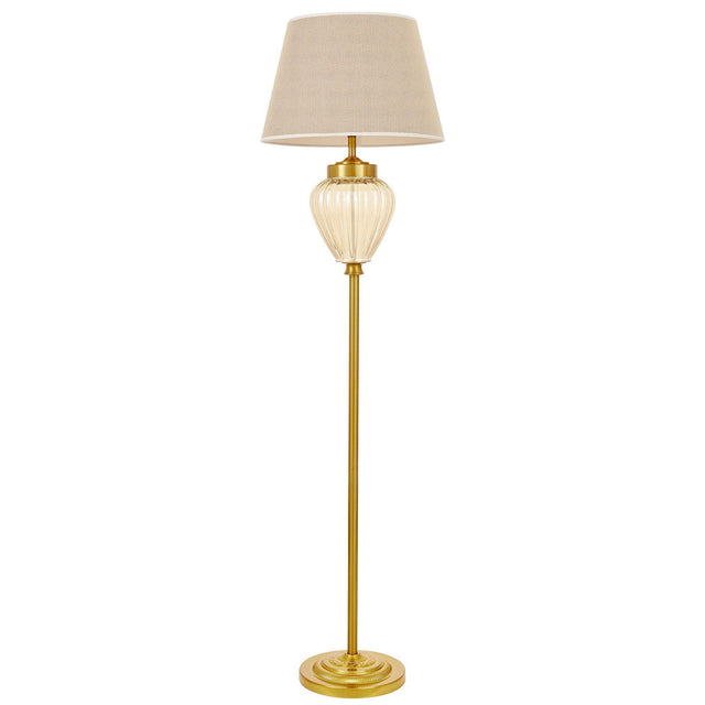 KLASYCZNA LAMPA STOJĄCA PODŁOGOWA MOSIĘŻNA MOLTENA