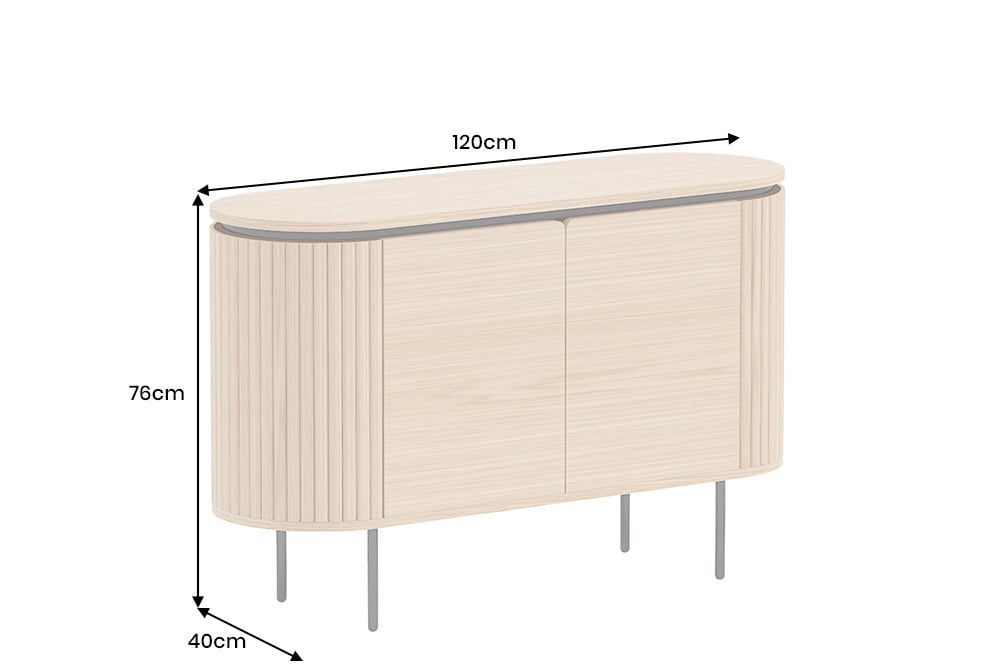 Komoda z MDF wykończona fornirem dębowym – klasyka w lekkiej formie