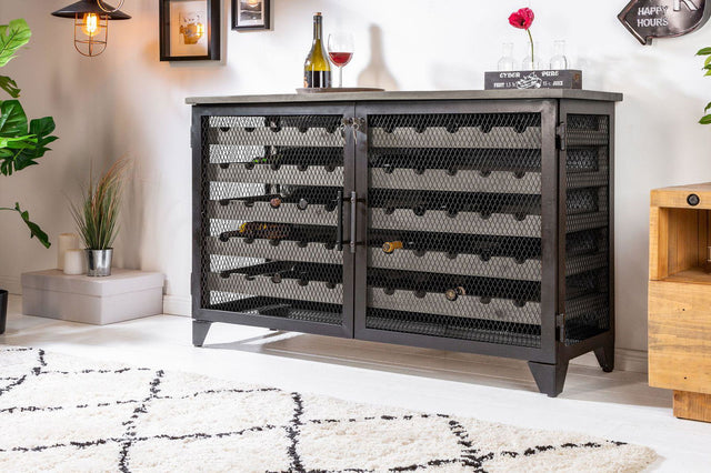 KOMODA NA WINVICTA INTERIORO BODEGA SOSNA SZARA / 40449   / INVICTA INTERIOR