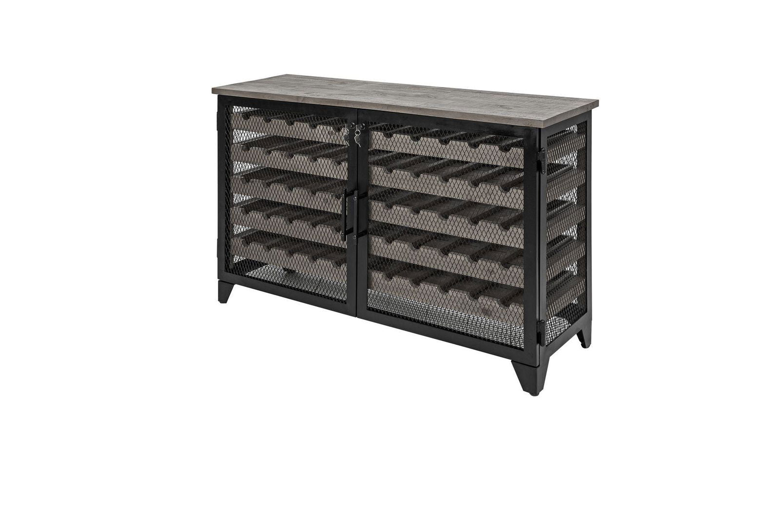 KOMODA NA WINVICTA INTERIORO BODEGA SOSNA SZARA / 40449   / INVICTA INTERIOR
