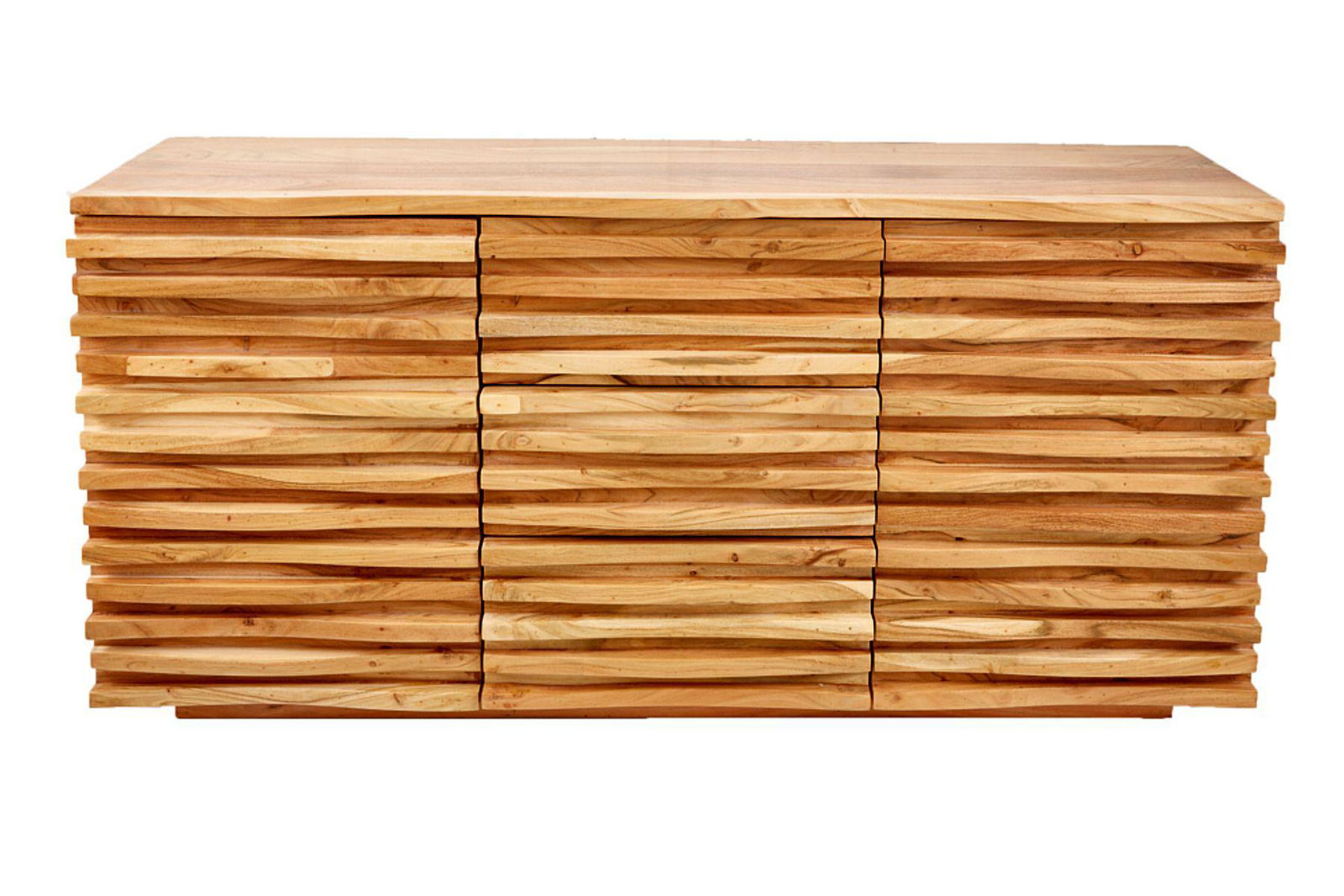 KOMODA RELIEF DREWNO LITE AKACJA / 39736 / INVICTA INTERIOR