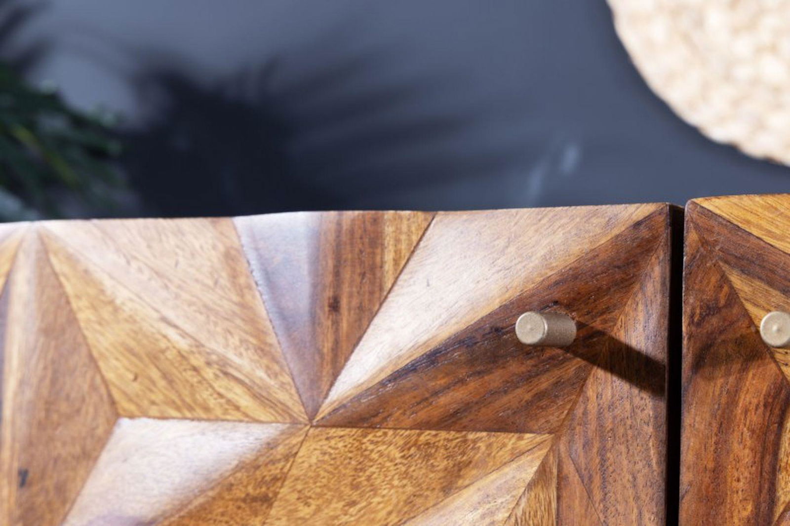 KOMODA STONE FINISH  SHEESHAM 145 CM / 43449 / INVICTA INTERIOR