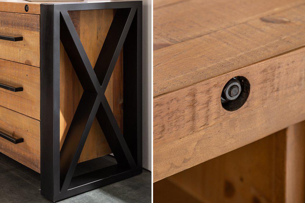 KOMODA THOR 195 CM NATURALNA SOSNA / 40683  / INVICTA INTERIOR