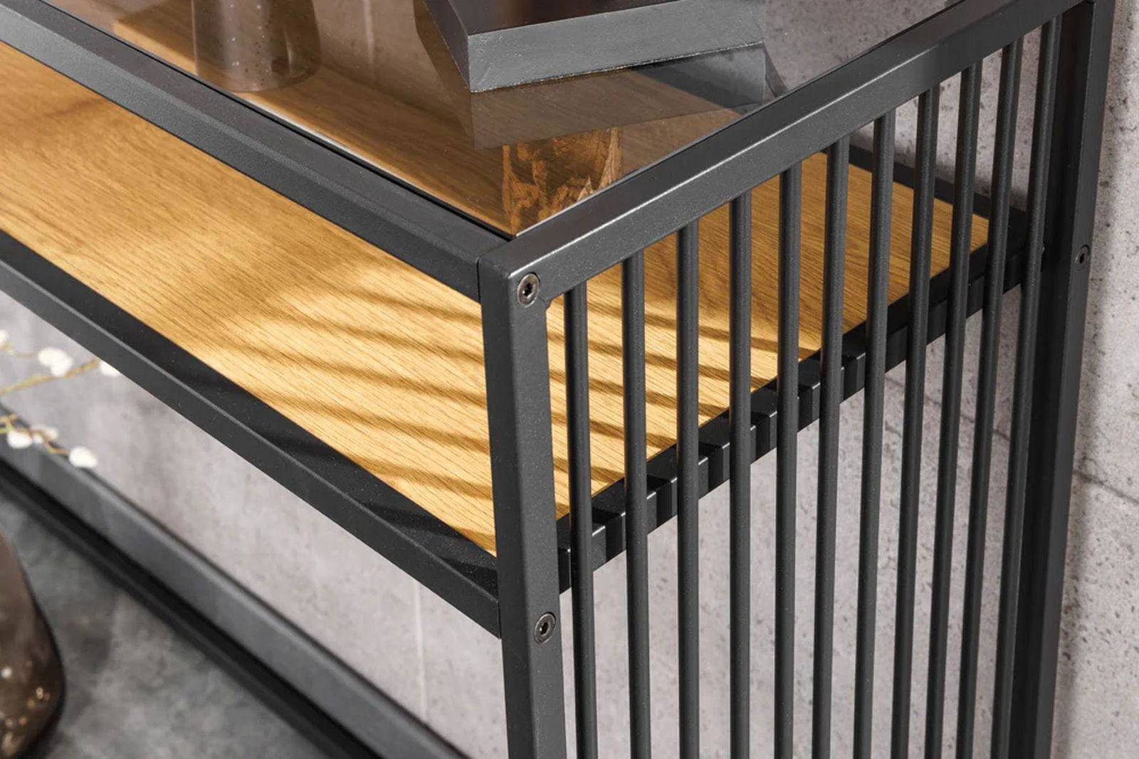 KONSOLA ARCHITECTURE DZIKI DĄB 120 CM / 43272 / INVICTA INTERIOR