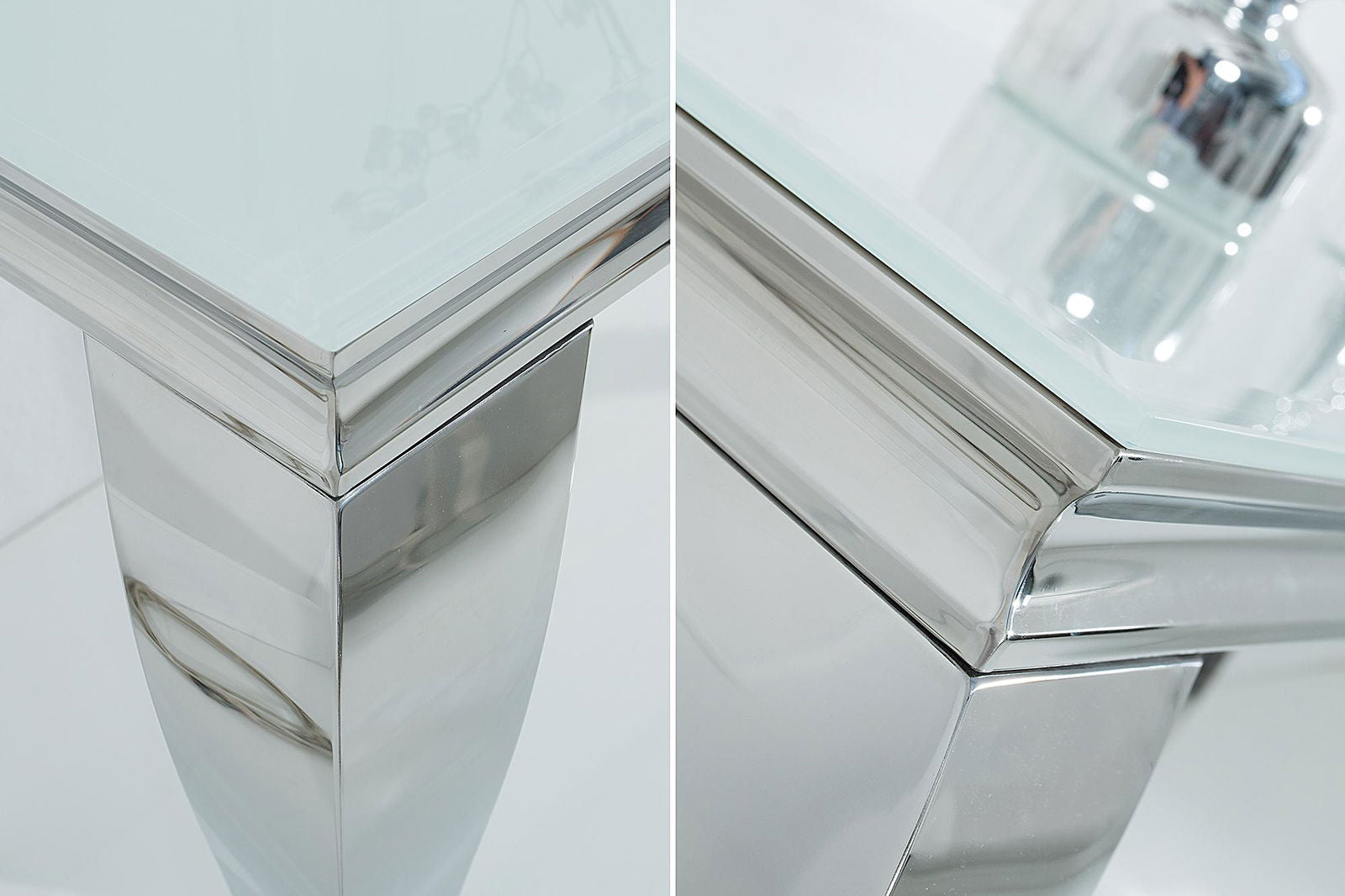KONSOLA MODERN SILVER WHITE /37905   / INVICTA INTERIOR