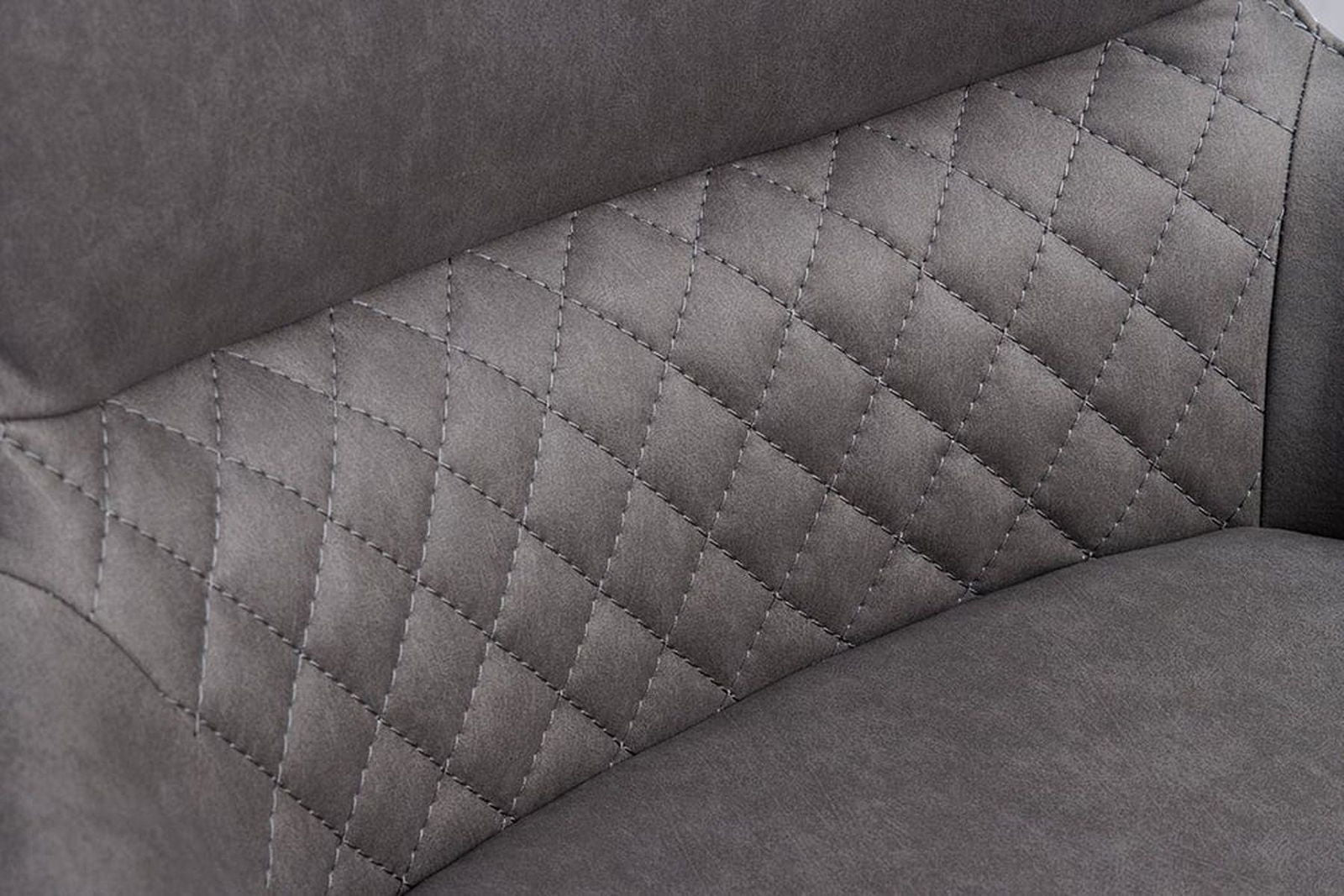 KRZESŁO ALPINE OBROTOWE SZARO BRĄZOWE MIKROFIBRA / 43718 / INVICTA INTERIOR