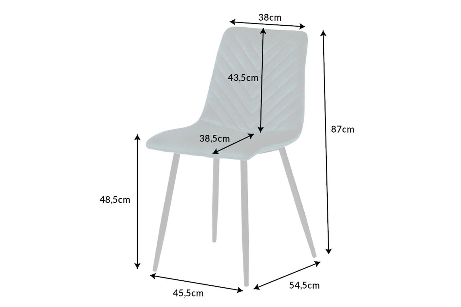 KRZESŁO AMAZONAS SZARY AKSAMIT / 40849 / INVICTA INTERIOR