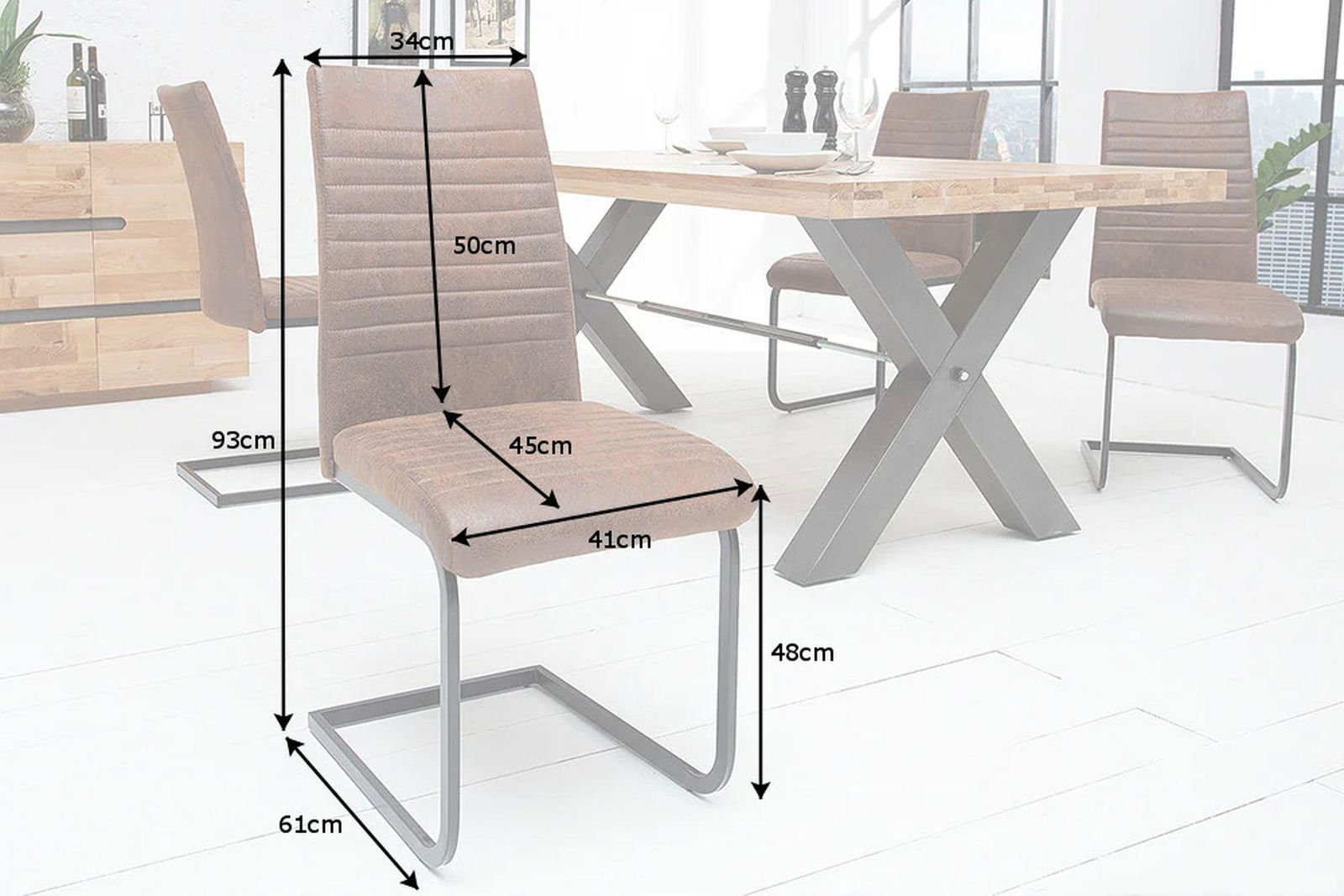 KRZESŁO APARTMENT ANTYCZNY BRĄZ / 39377 / INVICTA INTERIOR