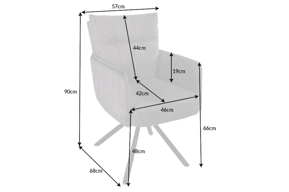 KRZESŁO BIG GEORGE Z OBROTOWYM SIEDZISKIEM  / 40169 / INVICTA INTERIOR
