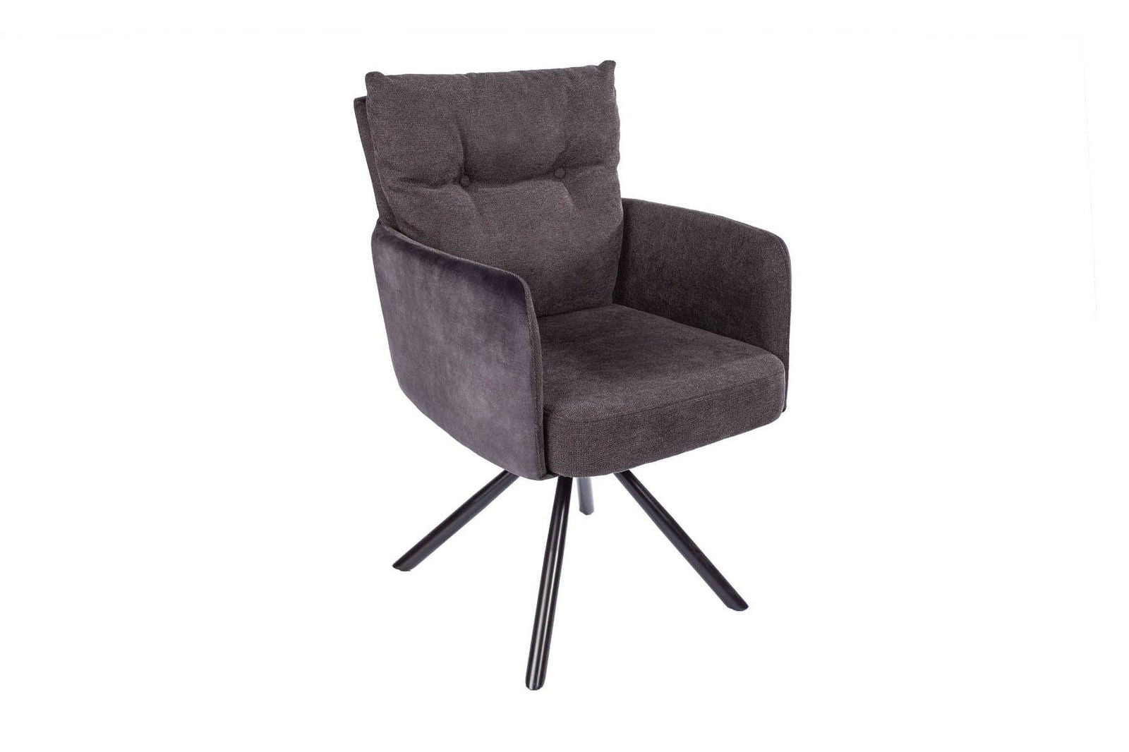 KRZESŁO BIG GEORGE Z OBROTOWYM SIEDZISKIEM ANTRACYT / 40168 / INVICTA INTERIOR