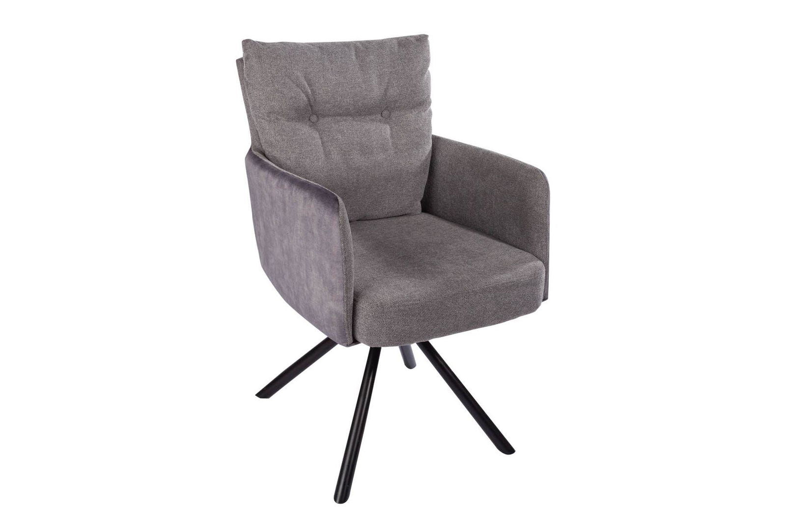 KRZESŁO BIG GEORGE Z OBROTOWYM SIEDZISKIEM SZARE / 40167 / INVICTA INTERIOR