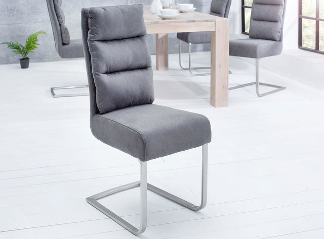 KRZESŁO COMFORT SZARY / 38394 / INVICTA INTERIOR
