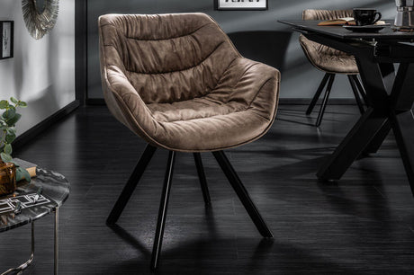 KRZESŁO DUTCH COMFORT TAUPE / 38618 / INVICTA INTERIOR