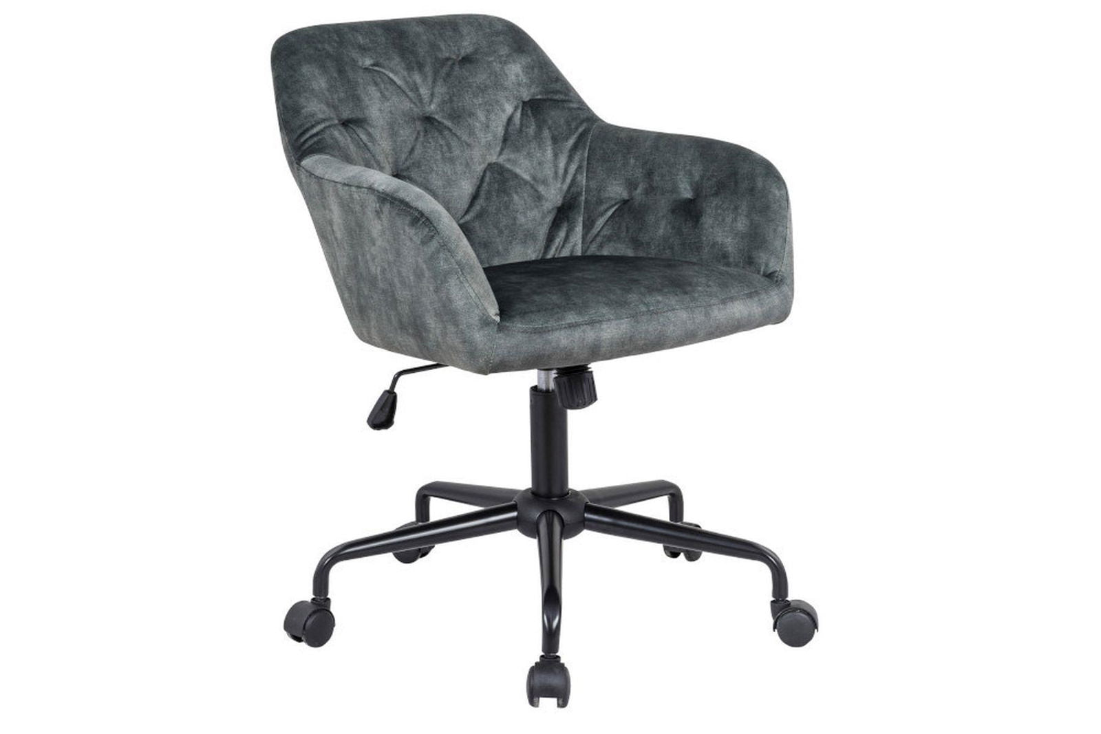 KRZESŁO DUTCH KOMFORT SZARY AKSAMIT / 40304 / INVICTA INTERIOR