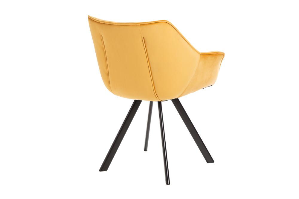 KRZESŁO DUTCH KOMFORT ŻÓŁTE / 40008 / INVICTA INTERIOR