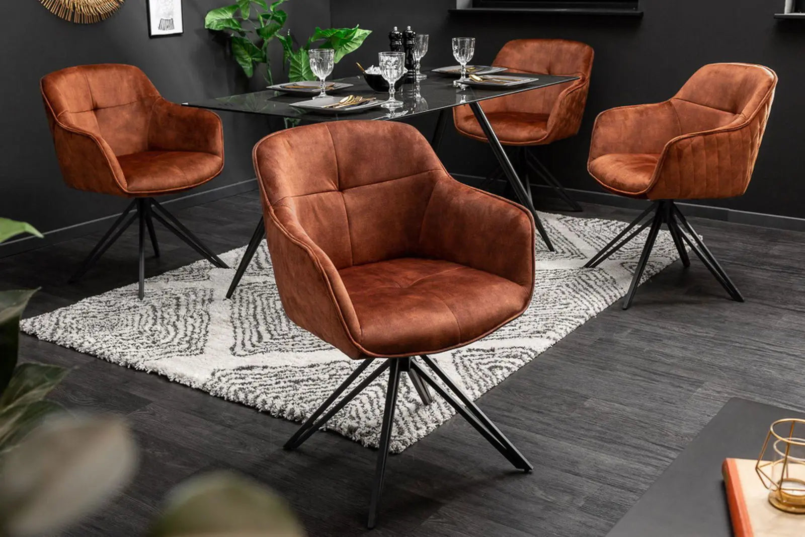 KRZESŁO EUPHORIA BRĄZ / 40262 / INVICTA INTERIOR