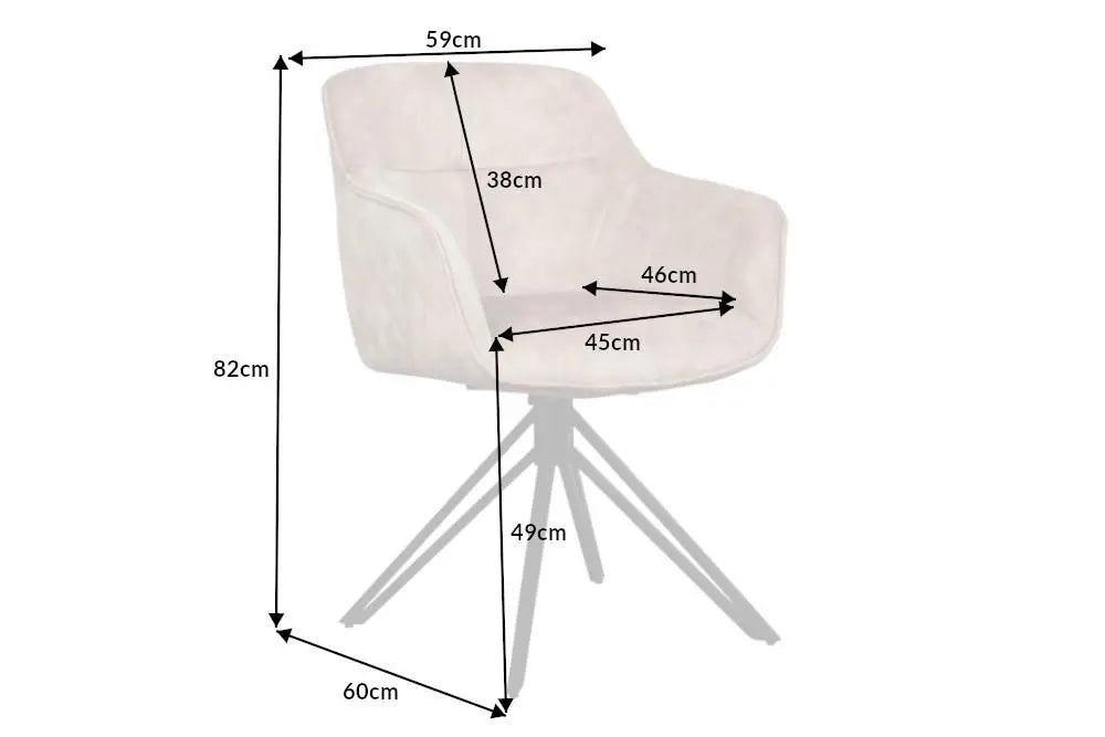 KRZESŁO EUPHORIA BRĄZ / 40262 / INVICTA INTERIOR