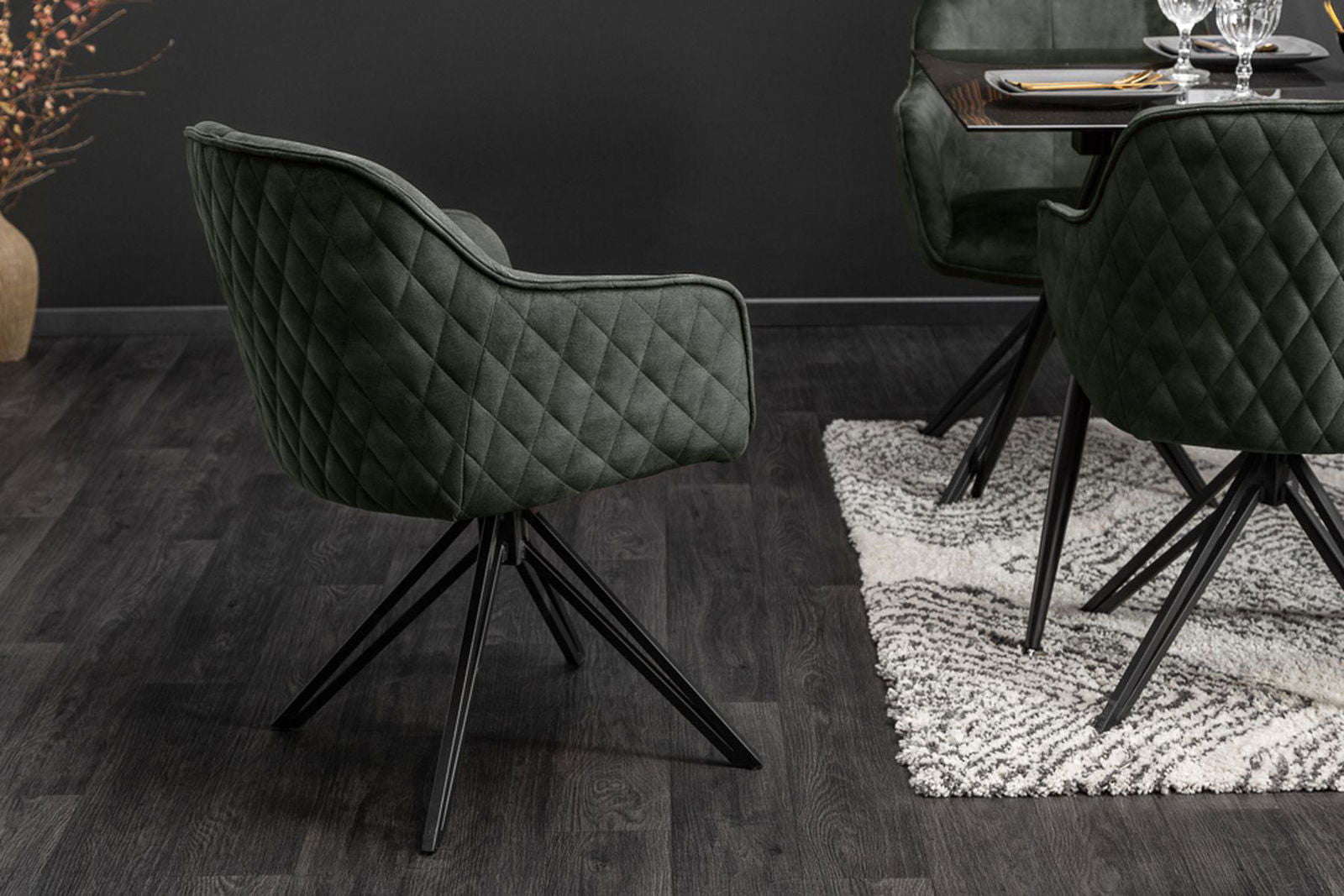 KRZESŁO EUPHORIA CIEMNA ZIELEŃ / 40261 / INVICTA INTERIOR