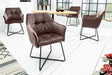 KRZESŁO LOFT BRĄZOWE / 38863 / INVICTA INTERIOR