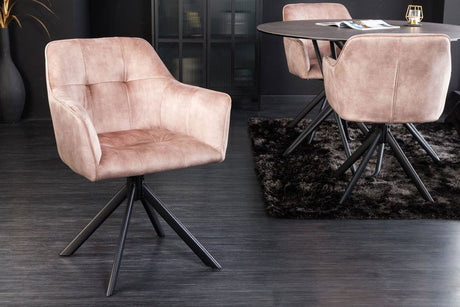 KRZESŁO LOFT OBROTOWE BEŻOWE / 42391 / INVICTA INTERIOR