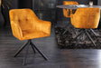 KRZESŁO LOFT OBROTOWE ŻÓŁTE / 42392 / INVICTA INTERIOR
