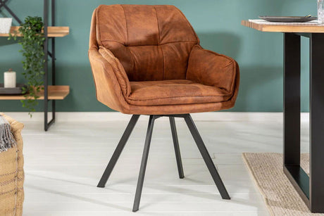 KRZESŁO LOUNGER BRĄZ / 39838 / INVICTA INTERIOR