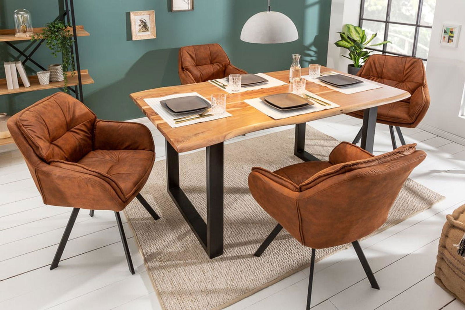 KRZESŁO LOUNGER BRĄZ / 39838 / INVICTA INTERIOR