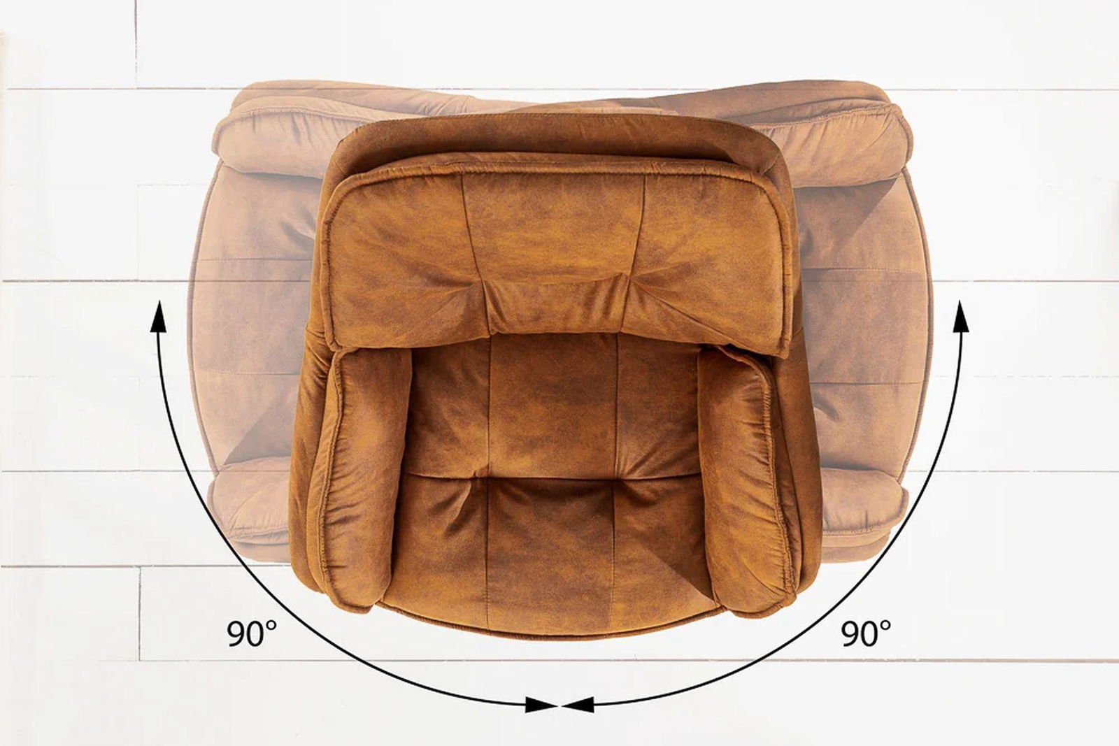 KRZESŁO LOUNGER BRĄZ / 39838 / INVICTA INTERIOR