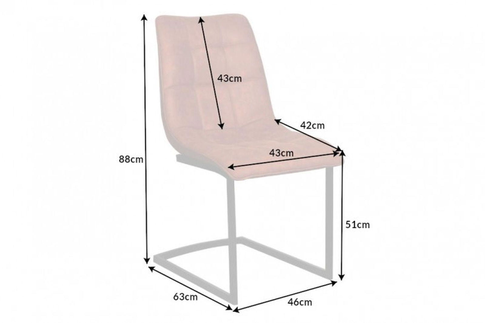 KRZESŁO MIAMI JASNOBRĄZOWE / 39856 / INVICTA INTERIOR