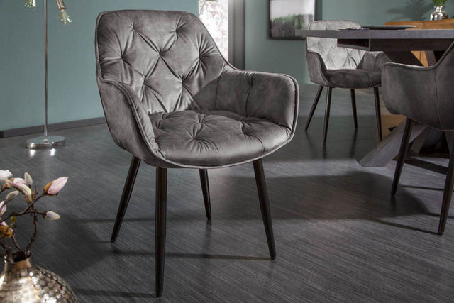 KRZESŁO MILANO SZARO - ZIELONE / 41180 / INVICTA INTERIOR
