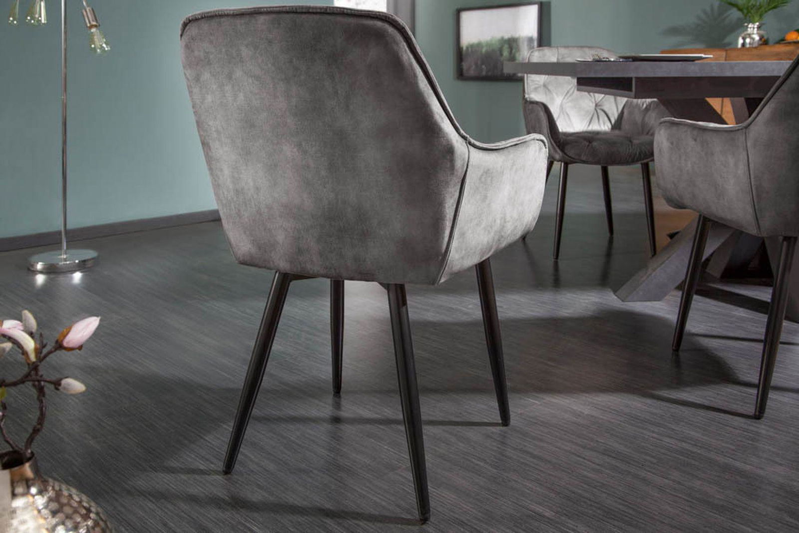KRZESŁO MILANO SZARO - ZIELONE / 41180 / INVICTA INTERIOR
