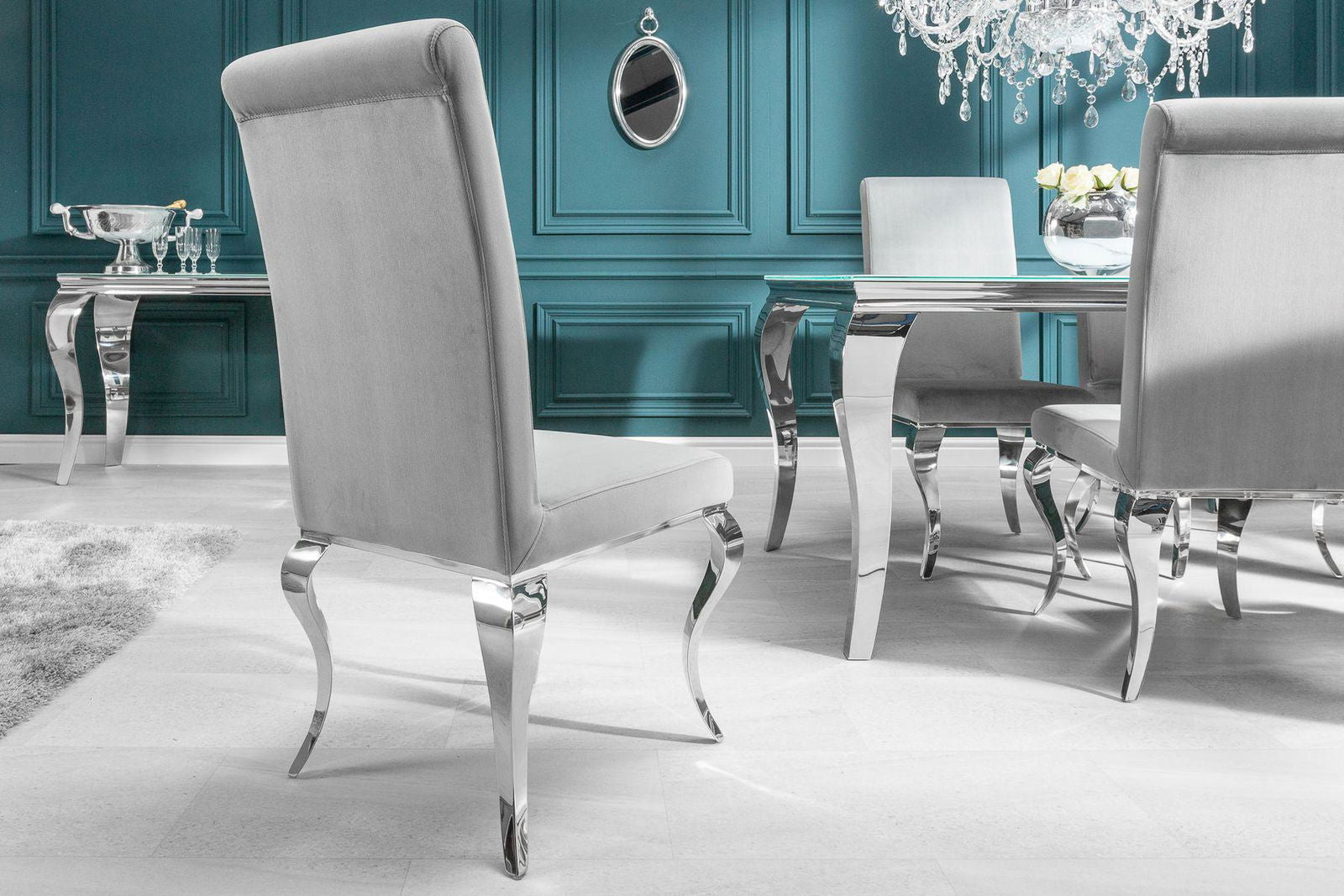 KRZESŁO MODERN SILVER / 37906  / INVICTA INTERIOR