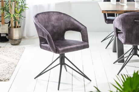 KRZESŁO OBROTOWE ETERNITY SZARE / 40496 / INVICTA INTERIOR