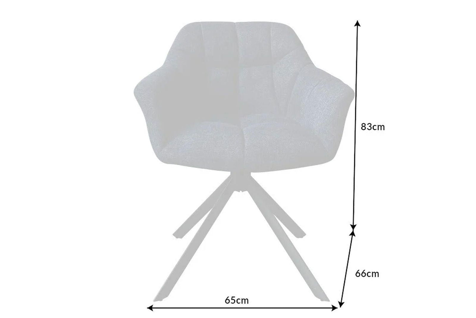 KRZESŁO OBROTOWE PAPILLON ANTRACYT 41586 / INVICTA INTERIOR