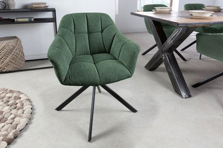 KRZESŁO OBROTOWE PAPILLON ZIELONE 41591 / INVICTA INTERIOR