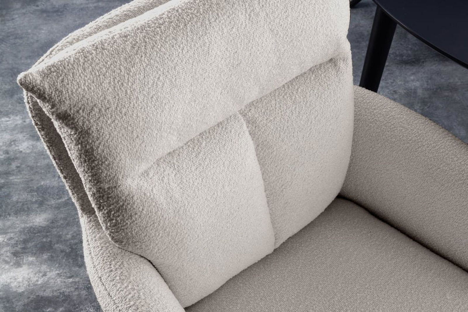 KRZESŁO OBROTOWE Z PODŁOKIETNIKIEM BIG GEORGE BEŻOWE  60 CM / 42674 / INVICTA INTERIOR