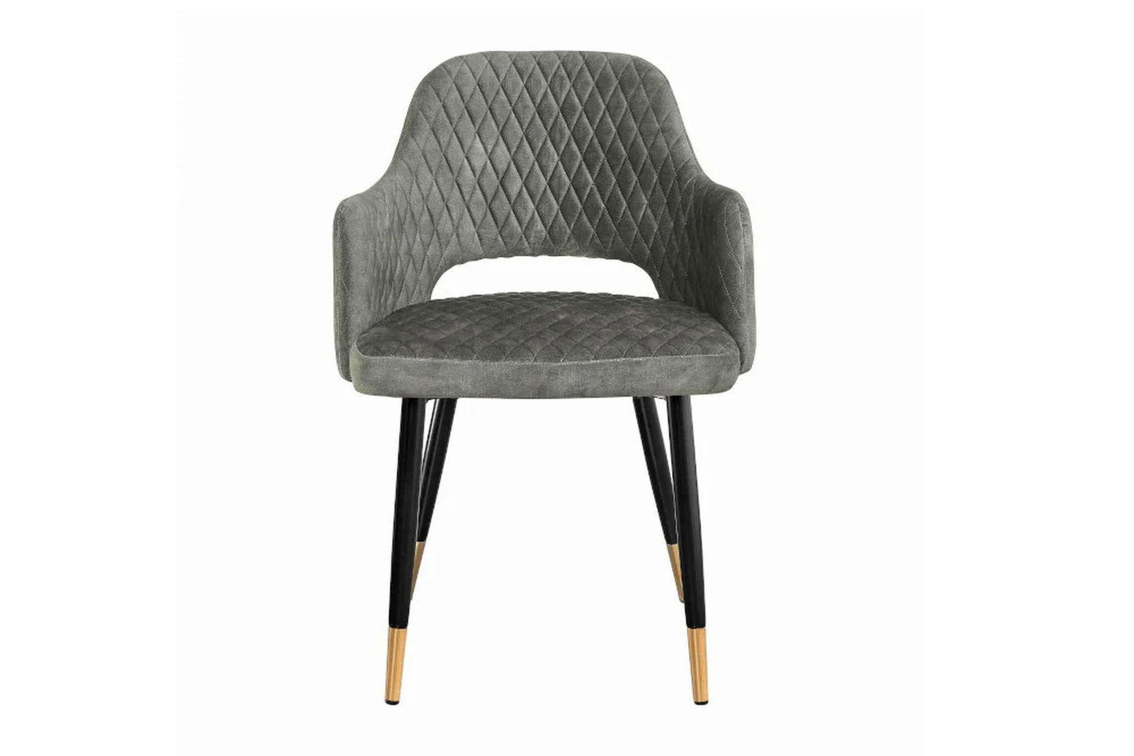 KRZESŁO PARIS AKSAMIT SZARO ZIELONE / 40574 / INVICTA INTERIOR