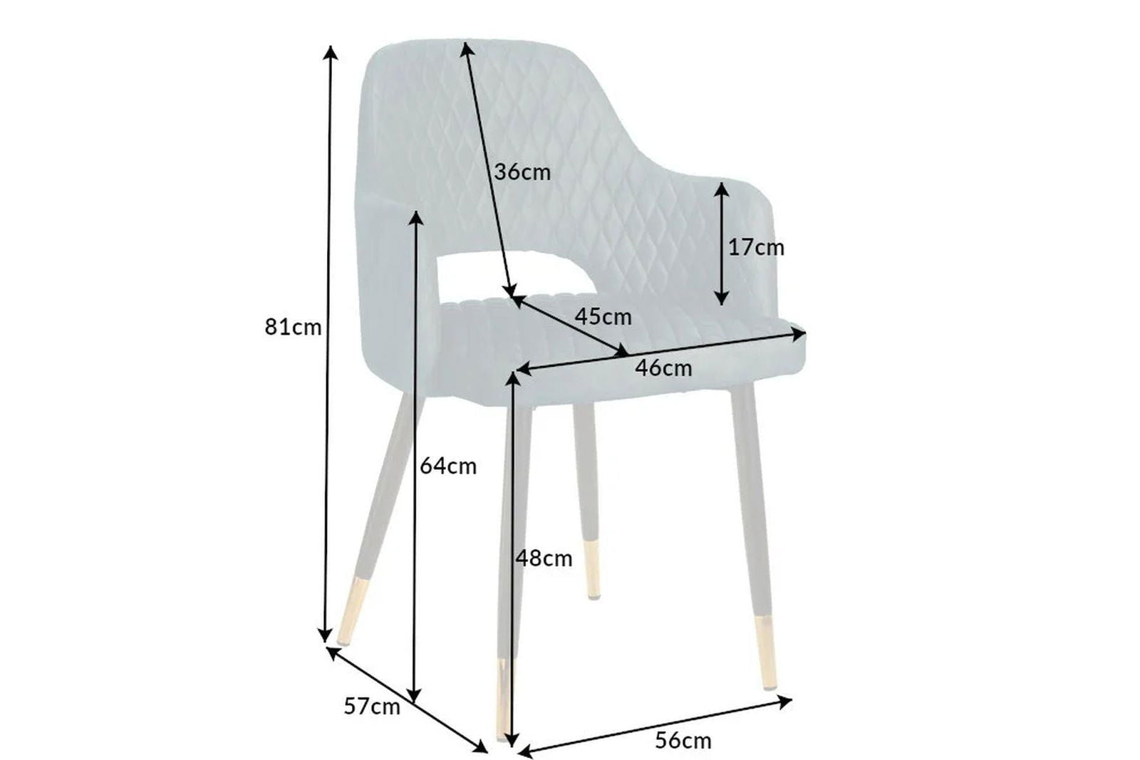 KRZESŁO PARIS VELVET AKSAMIT CZERWONE / 42291 / INVICTA INTERIOR