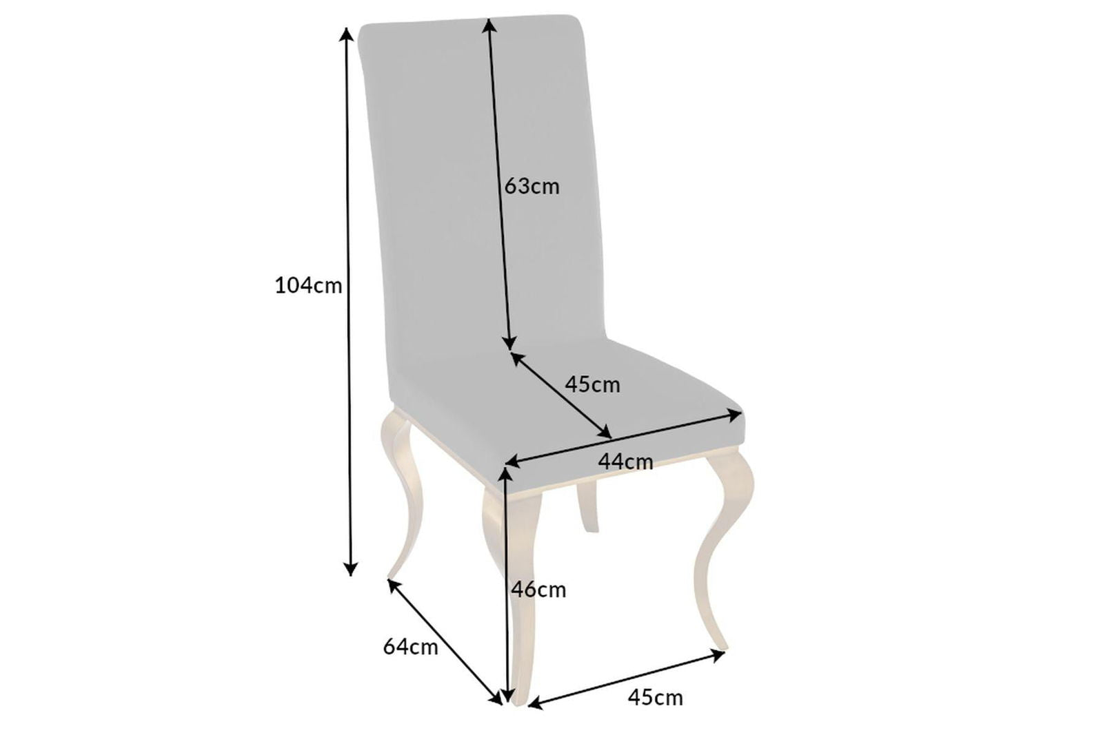 KRZESŁO TAPICEROWANE MODERN BAROCK CZARNY AKSAMIT ZŁOTE NOGI / 42316 / INVICTA INTERIOR