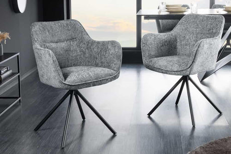 KRZESŁO VERONA OBROTOWE SZARE / 44160 / INVICTA INTERIOR